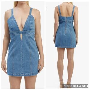 zenaida corset mini dress in bold blue Bardot Zenaida Mini Dress in Bold Blue